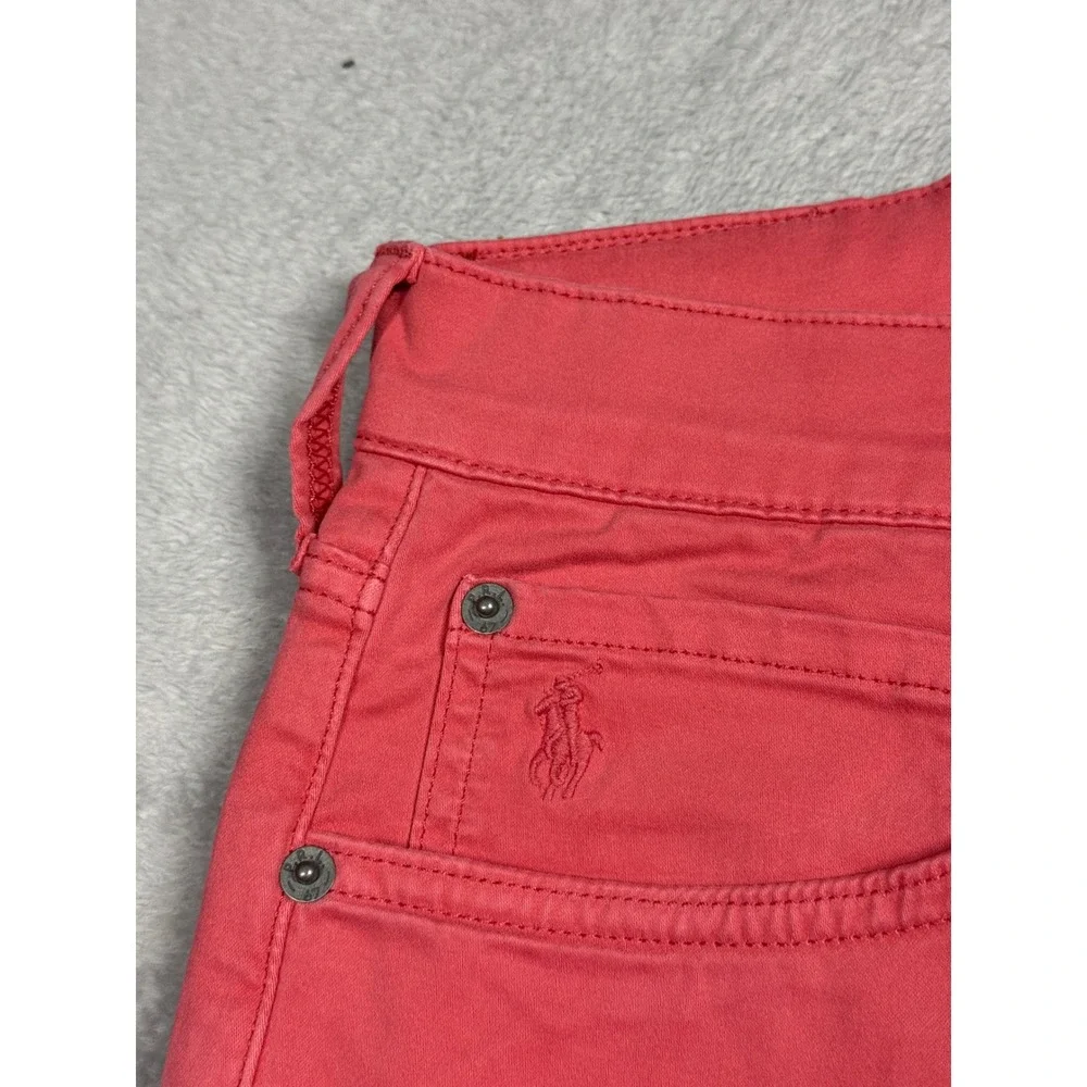 Polo Ralph Lauren Varick Slim Straight Mens 42x32 Red Stretch Chino Pants